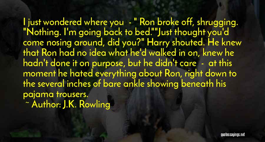 Not Showing Care Quotes By J.K. Rowling