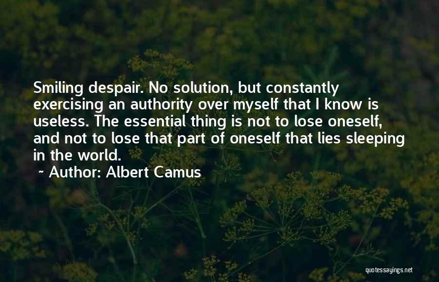 Not Sleeping Quotes By Albert Camus