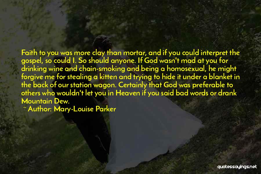 Not Smoking And Drinking Quotes By Mary-Louise Parker