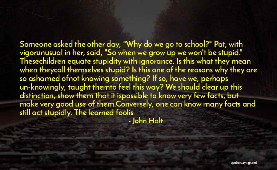 Not So Good Day Quotes By John Holt