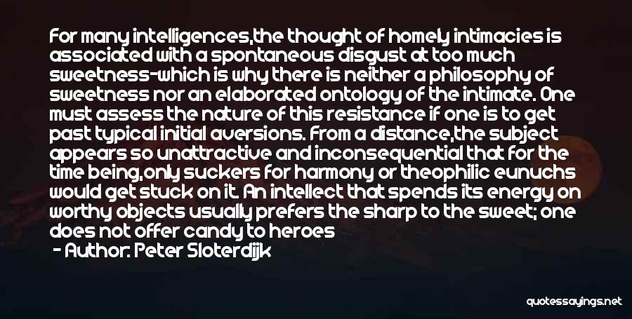 Not So Sweet Quotes By Peter Sloterdijk