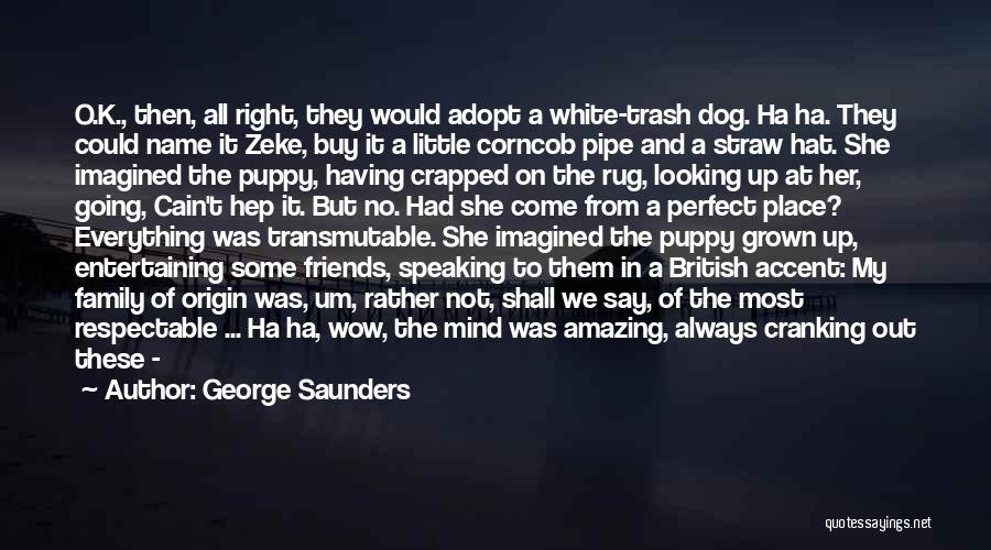 Not Speaking To Family Quotes By George Saunders