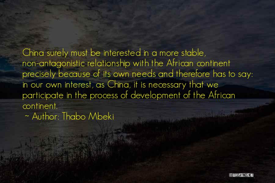 Not Stable Relationship Quotes By Thabo Mbeki