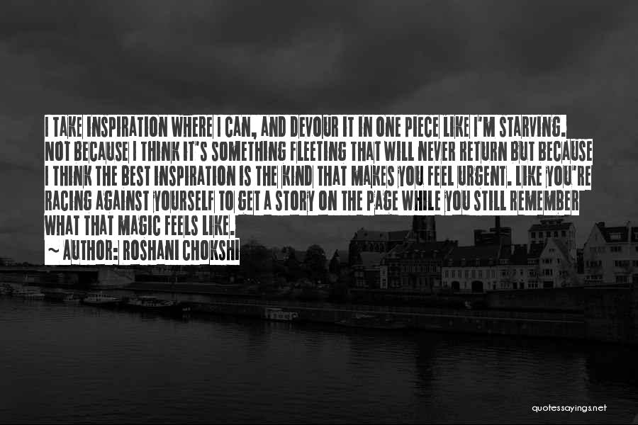 Not Starving Yourself Quotes By Roshani Chokshi