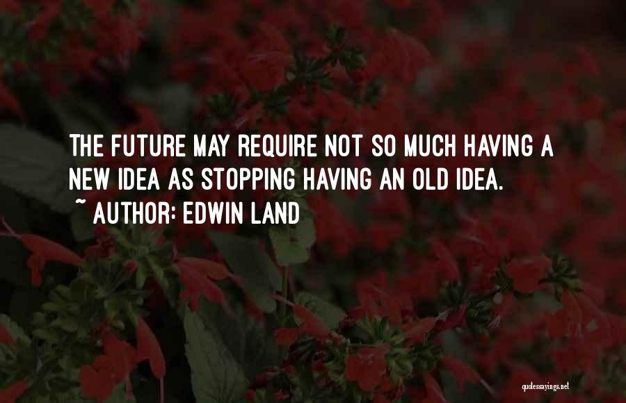 Not Stopping Quotes By Edwin Land