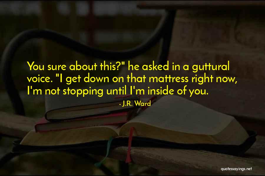 Not Stopping Quotes By J.R. Ward