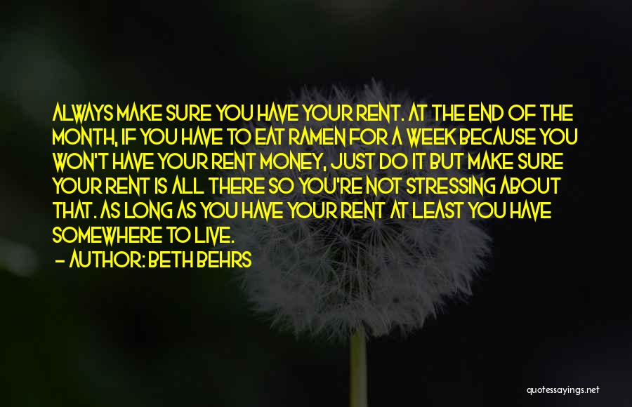 Not Stressing You Quotes By Beth Behrs