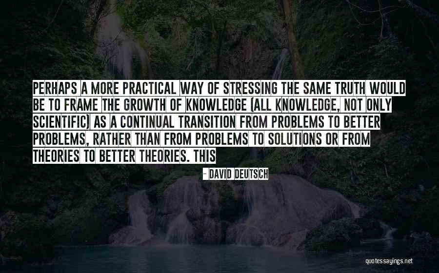 Not Stressing You Quotes By David Deutsch Not Stressing You Quotes By David Deutsch