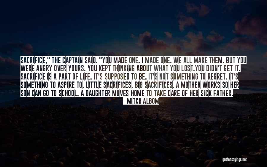 Not Supposed To Care Quotes By Mitch Albom