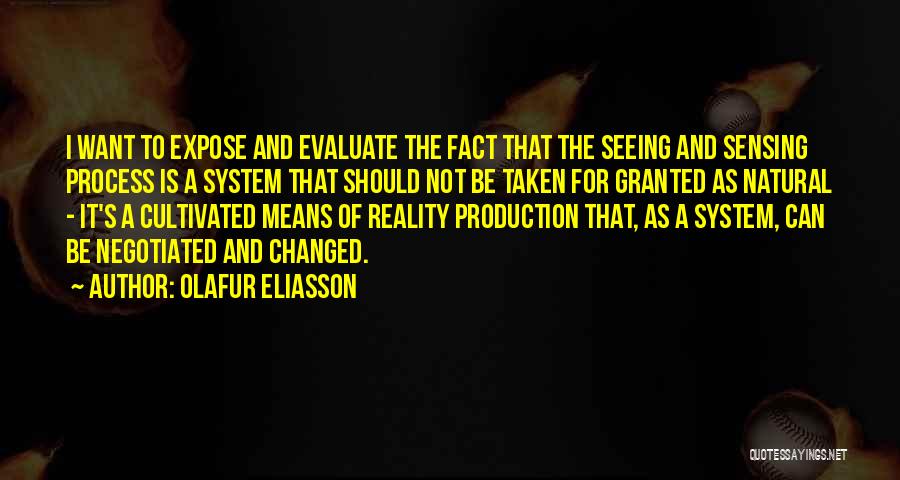 Not Taken For Granted Quotes By Olafur Eliasson