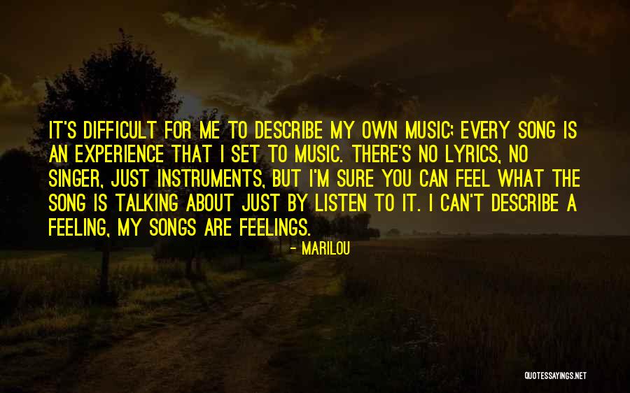 Not Talking About Your Feelings Quotes By Marilou Not Talking About Your Feelings Quotes By Marilou