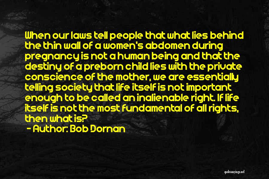 Not Telling Lies Quotes By Bob Dornan