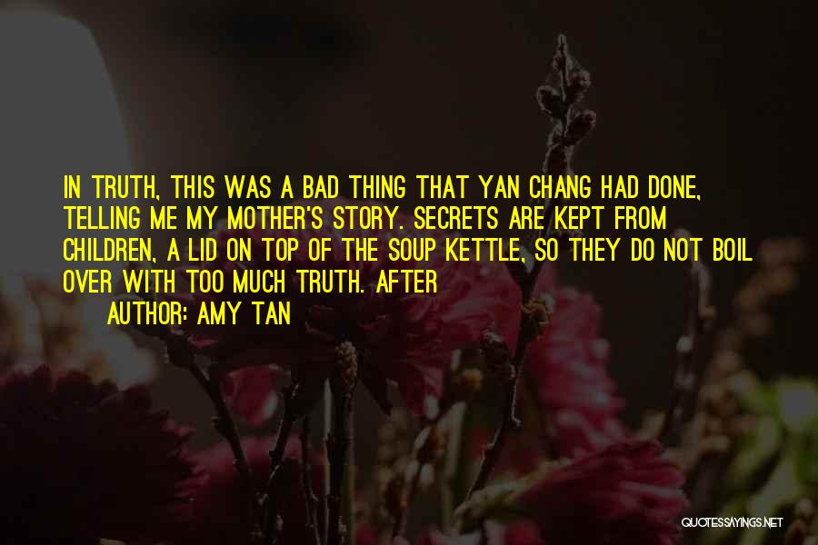 Not Telling Truth Quotes By Amy Tan