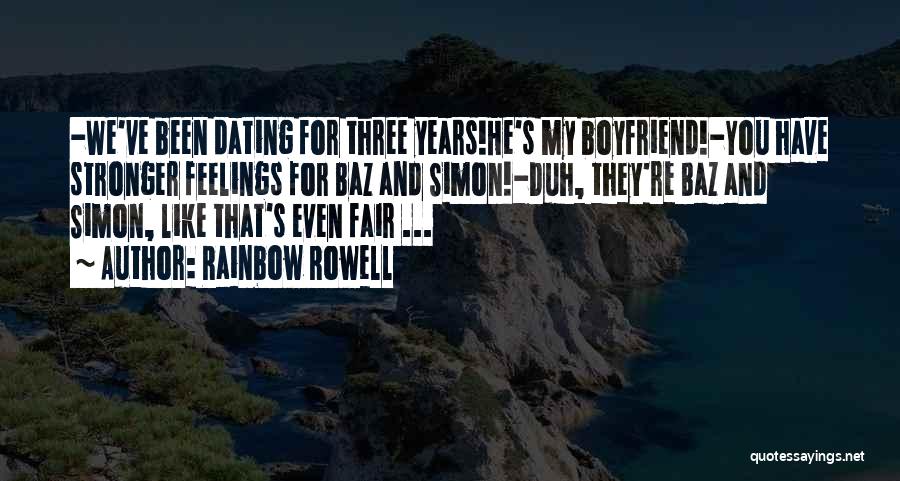 Not The Best Boyfriend Quotes By Rainbow Rowell