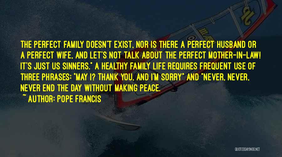 Not The Perfect Wife Quotes By Pope Francis