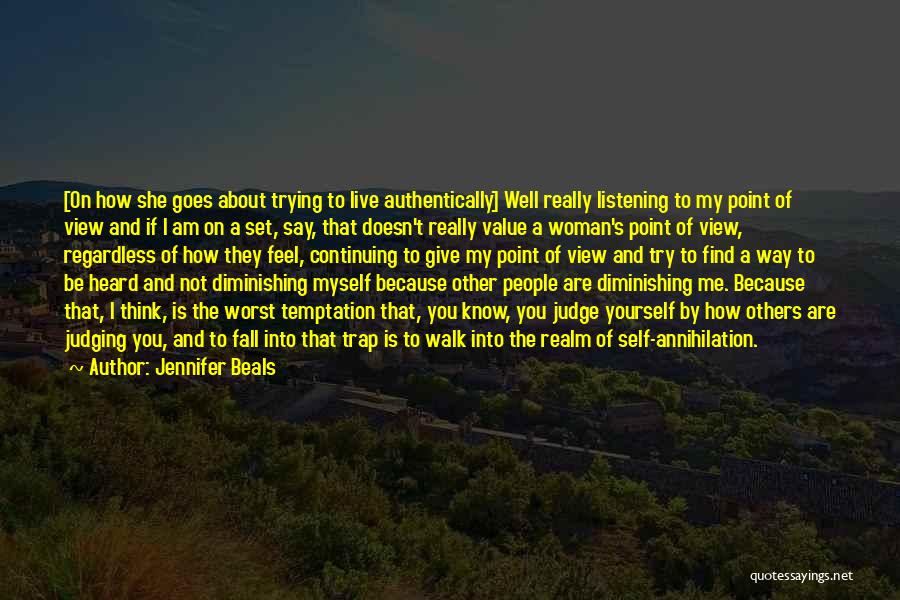 Not Thinking The Worst Quotes By Jennifer Beals