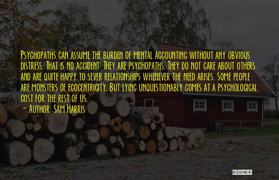 Not To Care Quotes By Sam Harris