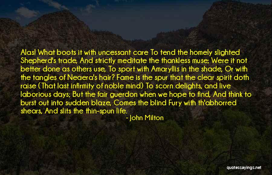Not To Care What Others Think Quotes By John Milton Not To Care What Others Think Quotes By John Milton