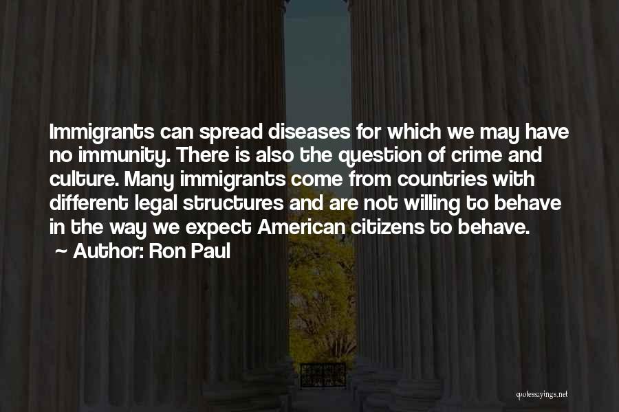 Not To Expect Quotes By Ron Paul