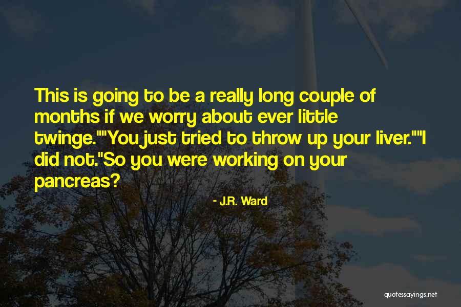 Not To Worry About The Little Things Quotes By J.R. Ward Not To Worry About The Little Things Quotes By J.R. Ward
