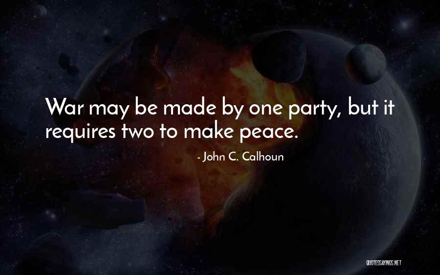 Not Tolerating Crap Quotes By John C. Calhoun