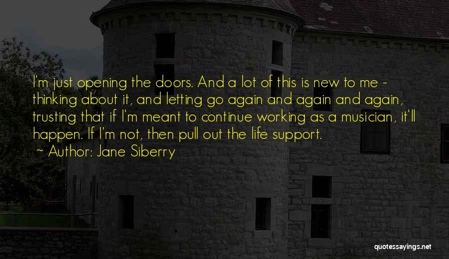 Not Trusting Me Quotes By Jane Siberry