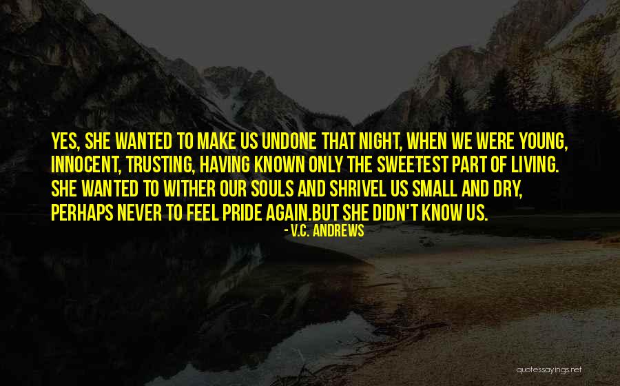 Not Trusting Someone Again Quotes By V.C. Andrews Not Trusting Someone Again Quotes By V.C. Andrews