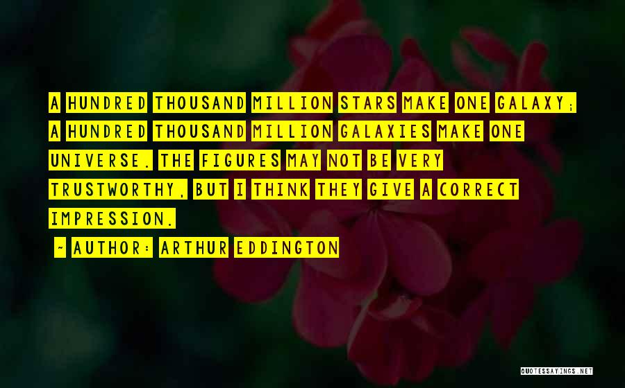 Not Trustworthy Quotes By Arthur Eddington