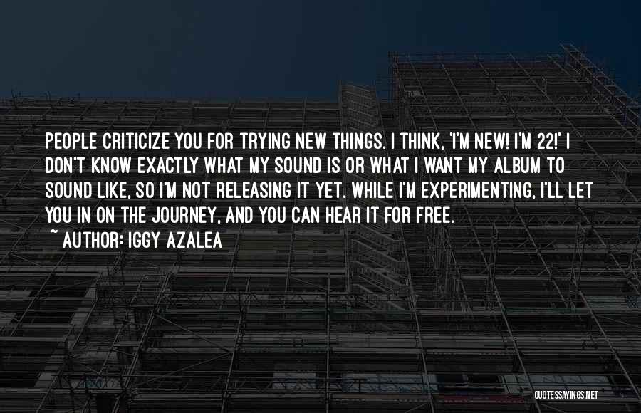 Not Trying New Things Quotes By Iggy Azalea