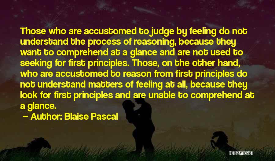 Not Understand Feelings Quotes By Blaise Pascal