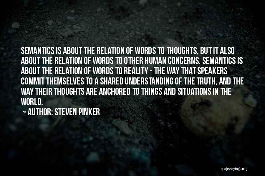 Not Understanding Situations Quotes By Steven Pinker