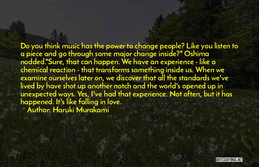 Not Unexpected Love Quotes By Haruki Murakami