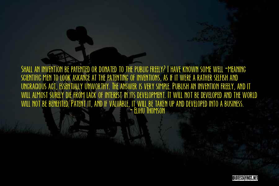 Not Very Well Known Quotes By Elihu Thomson Not Very Well Known Quotes By Elihu Thomson