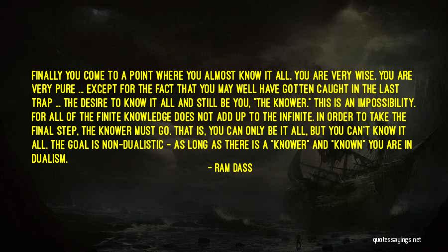 Not Very Well Known Quotes By Ram Dass