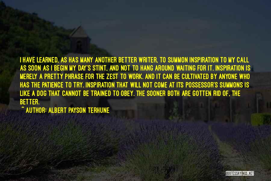 Not Waiting For Anyone Quotes By Albert Payson Terhune