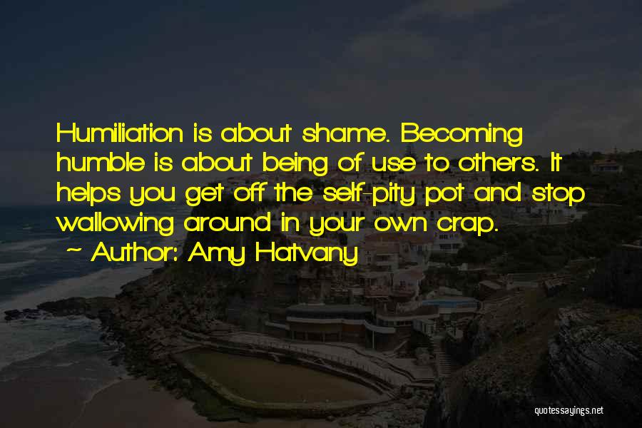 Not Wallowing In Self Pity Quotes By Amy Hatvany