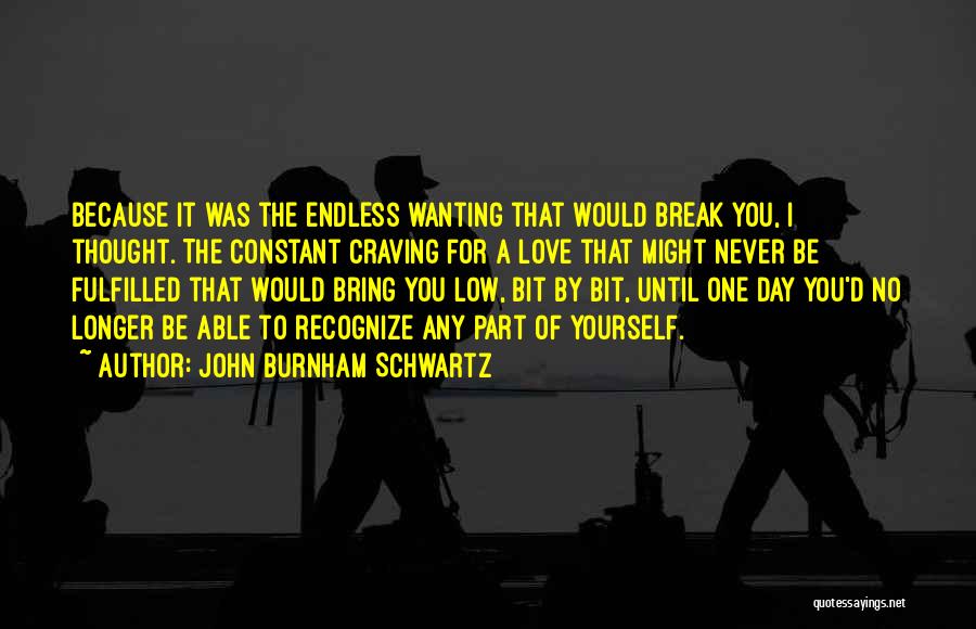 Not Wanting To Break Up Quotes By John Burnham Schwartz
