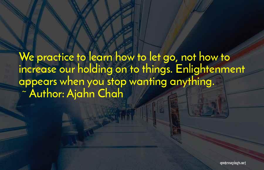 Not Wanting To Let Go Quotes By Ajahn Chah