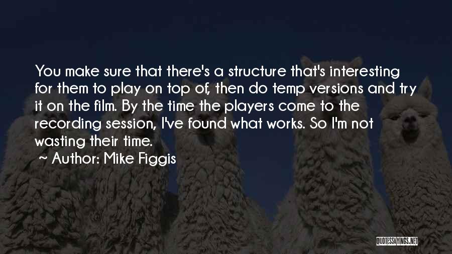 Not Wasting Time Quotes By Mike Figgis