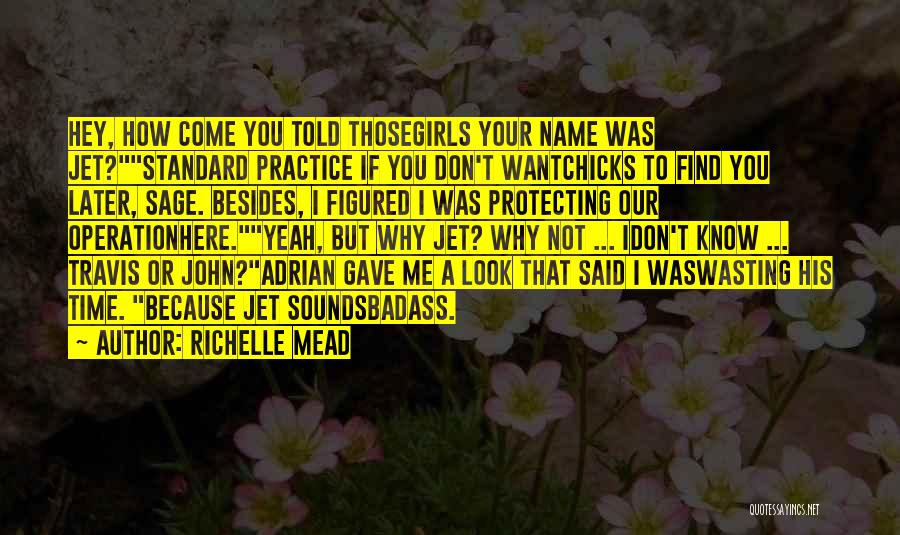 Not Wasting Time Quotes By Richelle Mead