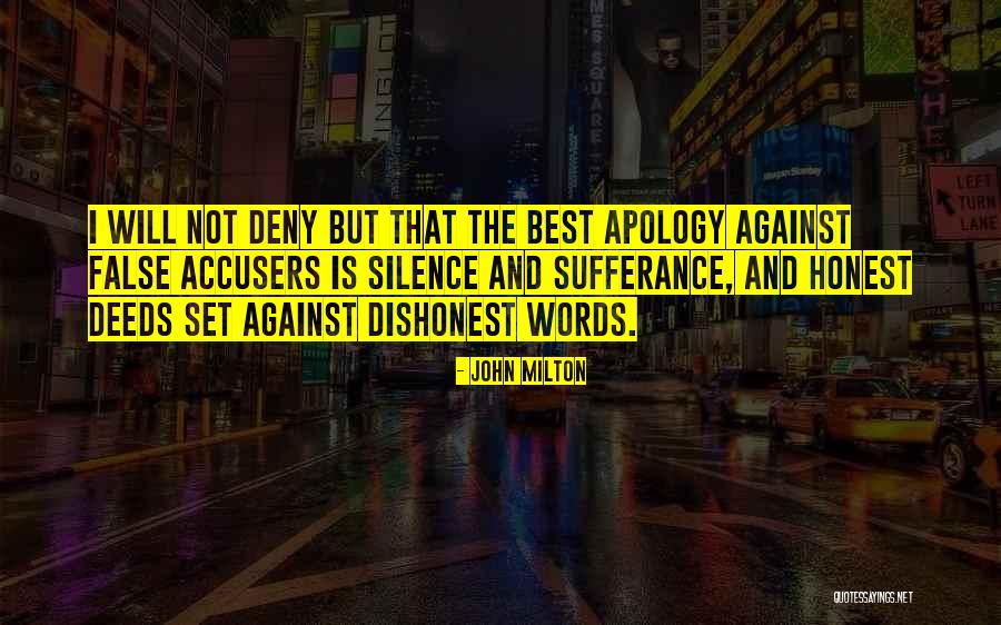 Not Words But Deeds Quotes By John Milton Not Words But Deeds Quotes By John Milton