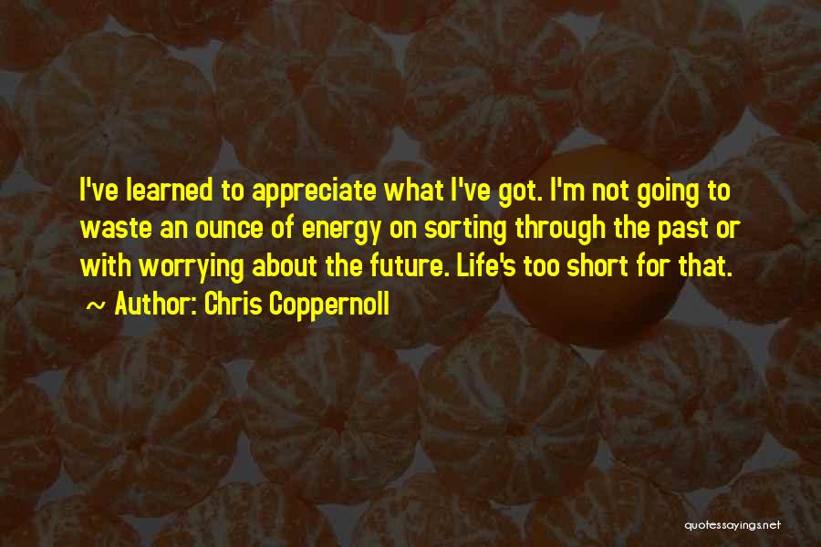 Not Worrying About The Past Quotes By Chris Coppernoll