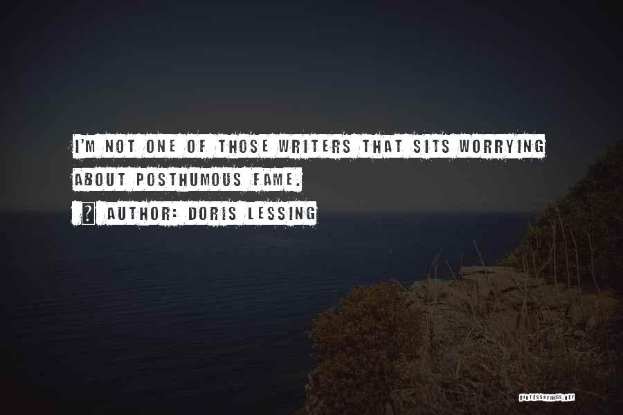 Not Worrying Quotes By Doris Lessing