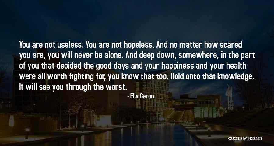 Not Worth Fighting Quotes By Ella Ceron Not Worth Fighting Quotes By Ella Ceron