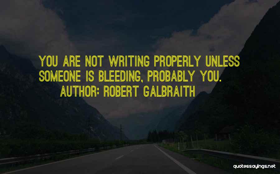 Not Writing Quotes By Robert Galbraith