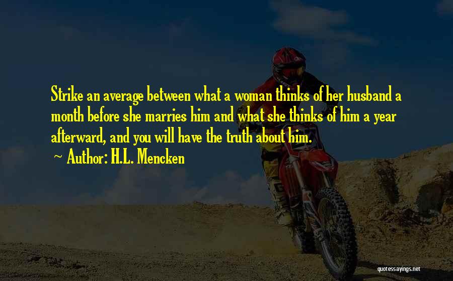 Not Your Average Woman Quotes By H.L. Mencken