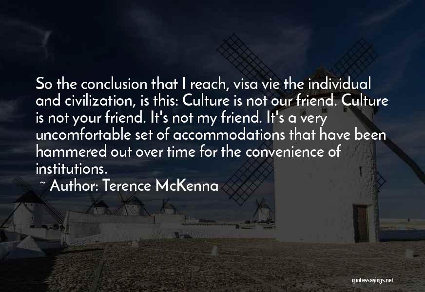 Not Your Convenience Quotes By Terence McKenna
