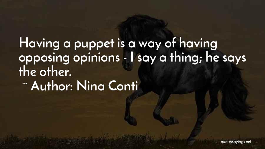 Not Your Puppet Quotes By Nina Conti