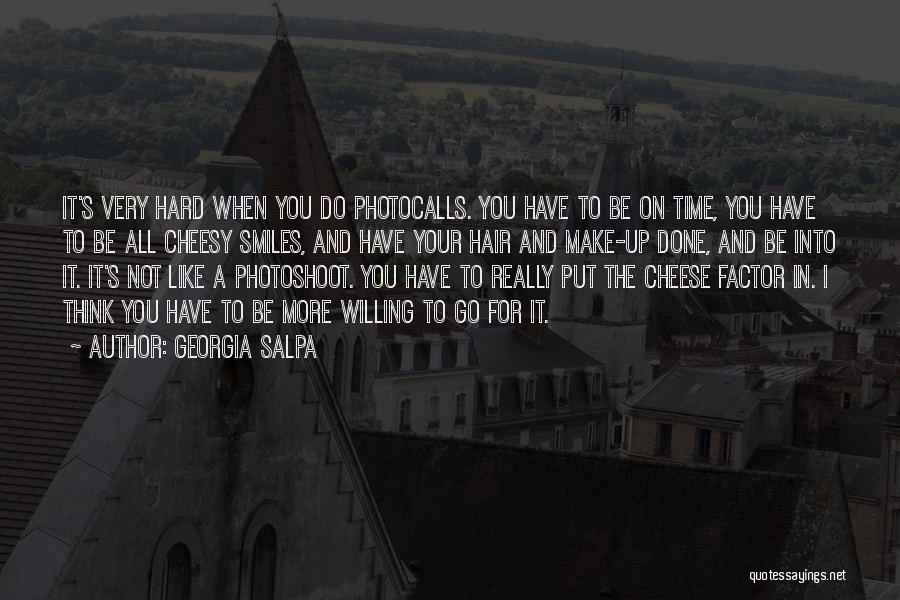 Not Your Time To Go Quotes By Georgia Salpa