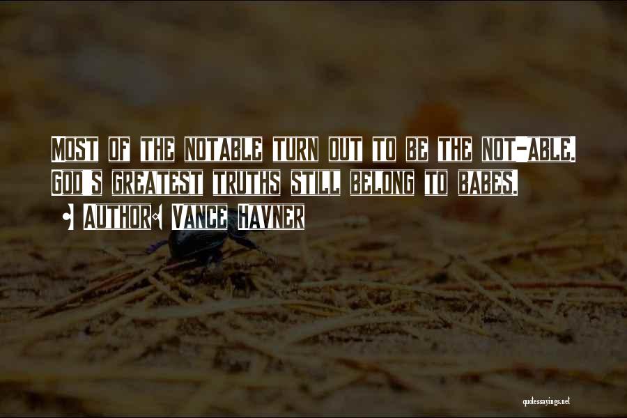 Notable Quotes By Vance Havner